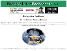 Tablet Screenshot of fachgebiete-fachaerzte.de